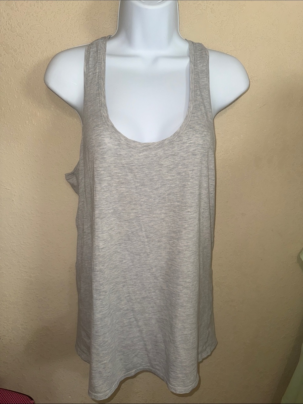 lululemon athletica love tank Heathered Light Gray Scoop Neck Tank